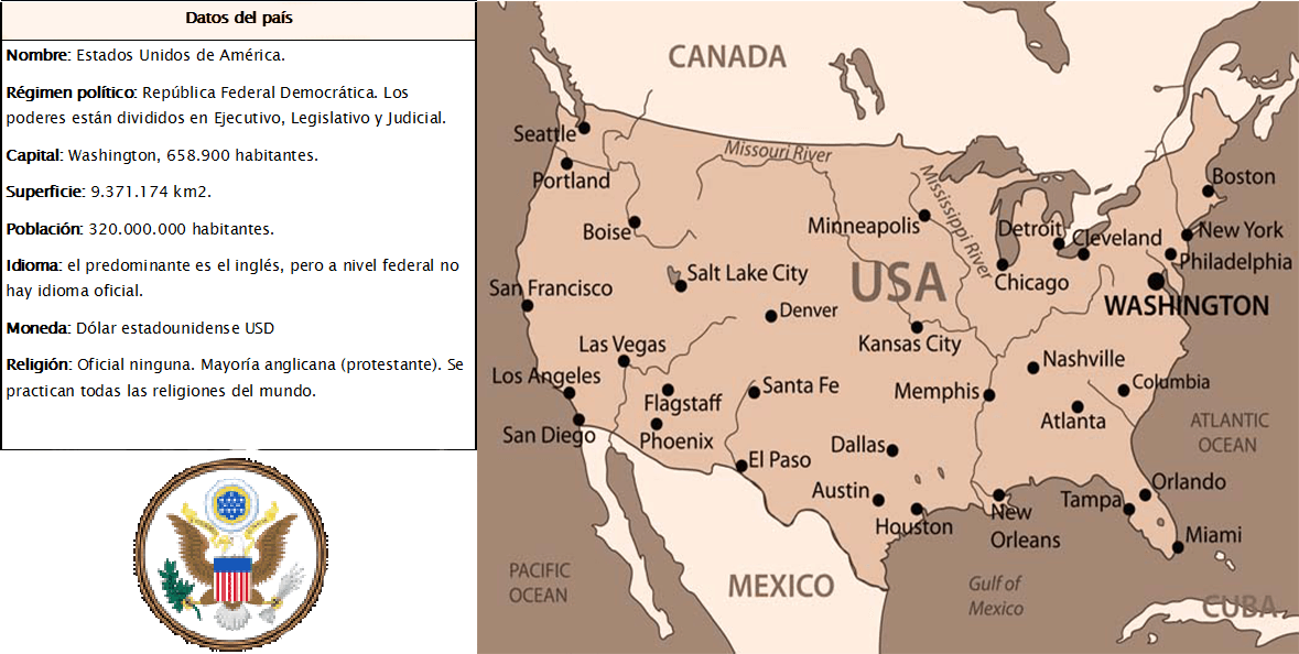 Mapa USA